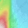 Mapa topográfico Sur Avellard, altitude, relevo