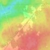 Mapa topográfico LeBlancville, altitude, relevo