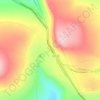 Mapa topográfico Parque Nacional El Cimatario, altitude, relevo