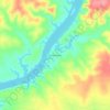 Mapa topográfico Devils Shores, altitude, relevo