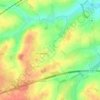 Mapa topográfico La Bruyere, altitude, relevo