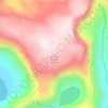 Mapa topográfico Mont de la Faille, altitude, relevo