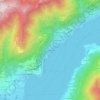 Mapa topográfico Vergonzano, altitude, relevo