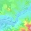 Mapa topográfico Gages-Montrozier, altitude, relevo