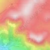 Mapa topográfico Murat-le-Quaire, altitude, relevo