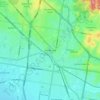 Mapa topográfico Dandenong, altitude, relevo