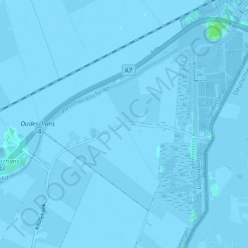 Mapa topográfico Hamdijk, altitude, relevo
