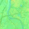 Mapa topográfico Bronsbergen, altitude, relevo