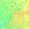 Mapa topográfico Lahore, altitude, relevo