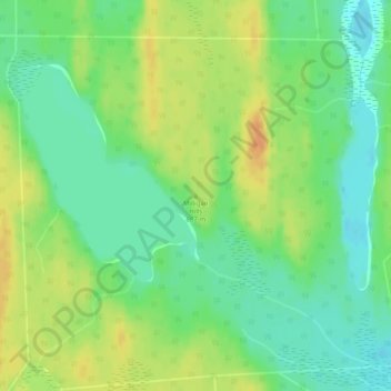 Mapa topográfico Milligan Hills, altitude, relevo