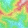 Mapa topográfico Monte di Nese, altitude, relevo