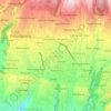 Mapa topográfico Cihideung, altitude, relevo