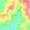 Mapa topográfico Caña Brava, altitude, relevo