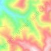 Mapa topográfico Membey, altitude, relevo