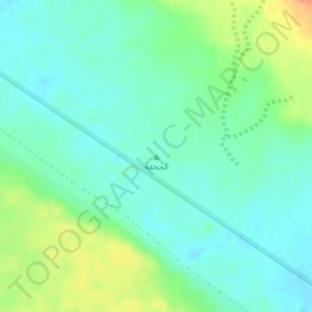 Mapa topográfico Al Juhfah, altitude, relevo