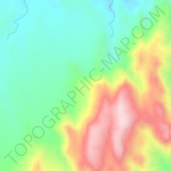 Mapa topográfico Dembel, altitude, relevo