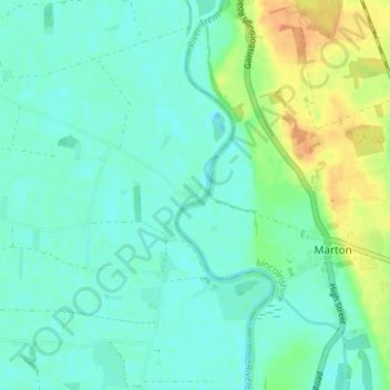 Mapa topográfico Littleborough, altitude, relevo