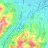 Mapa topográfico Ponticella, altitude, relevo