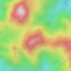 Mapa topográfico Mount Cresta, altitude, relevo