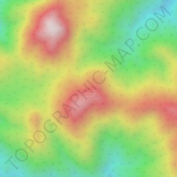 Mapa topográfico Mount Cresta, altitude, relevo