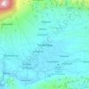 Mapa topográfico PURBALINGGA, altitude, relevo