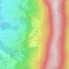 Mapa topográfico La Vellaz, altitude, relevo