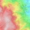 Mapa topográfico Le Montet, altitude, relevo