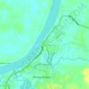 Mapa topográfico Rengas Condong, altitude, relevo