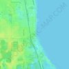 Mapa topográfico Indian River City, altitude, relevo