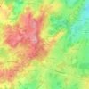 Mapa topográfico Le Haut Surzol, altitude, relevo