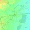 Mapa topográfico Arani, altitude, relevo