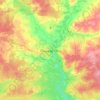 Mapa topográfico Yoshkar-Ola, altitude, relevo