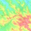 Mapa topográfico La Mestrié, altitude, relevo