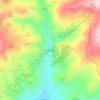 Mapa topográfico Los Molinos, altitude, relevo