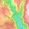 Mapa topográfico Les Beaumes, altitude, relevo