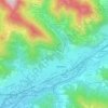 Mapa topográfico Botta, altitude, relevo