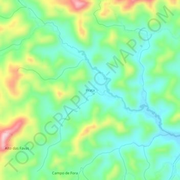 Mapa topográfico Prata, altitude, relevo