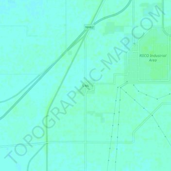 Mapa topográfico 5 ML, altitude, relevo