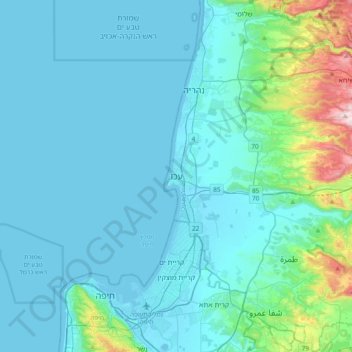 Mapa topográfico Acre, altitude, relevo