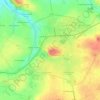 Mapa topográfico Le Bourg-ouest, altitude, relevo