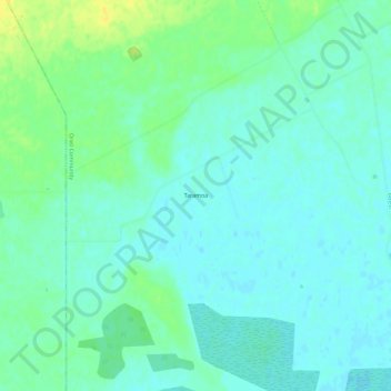 Mapa topográfico Taramoa, altitude, relevo