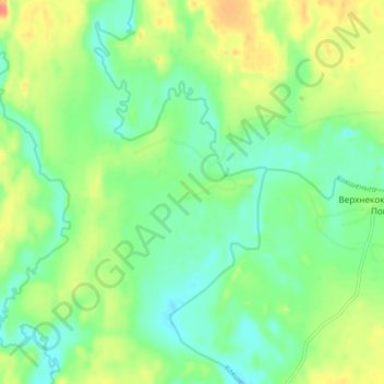 Mapa topográfico Коврижинская, altitude, relevo