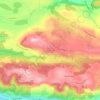 Mapa topográfico Montceau, altitude, relevo