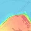 Mapa topográfico Pointe-Platon, altitude, relevo