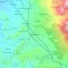 Mapa topográfico Paguyangan, altitude, relevo