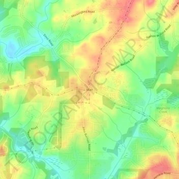 Mapa topográfico Matt, altitude, relevo