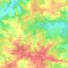 Mapa topográfico Lotissement des Cabernets, altitude, relevo