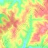 Mapa topográfico Texugueira, altitude, relevo