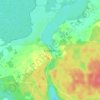 Mapa topográfico Seehöhe, altitude, relevo