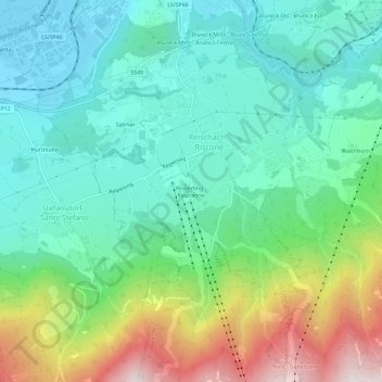Mapa topográfico Reiperting - Riopratino, altitude, relevo